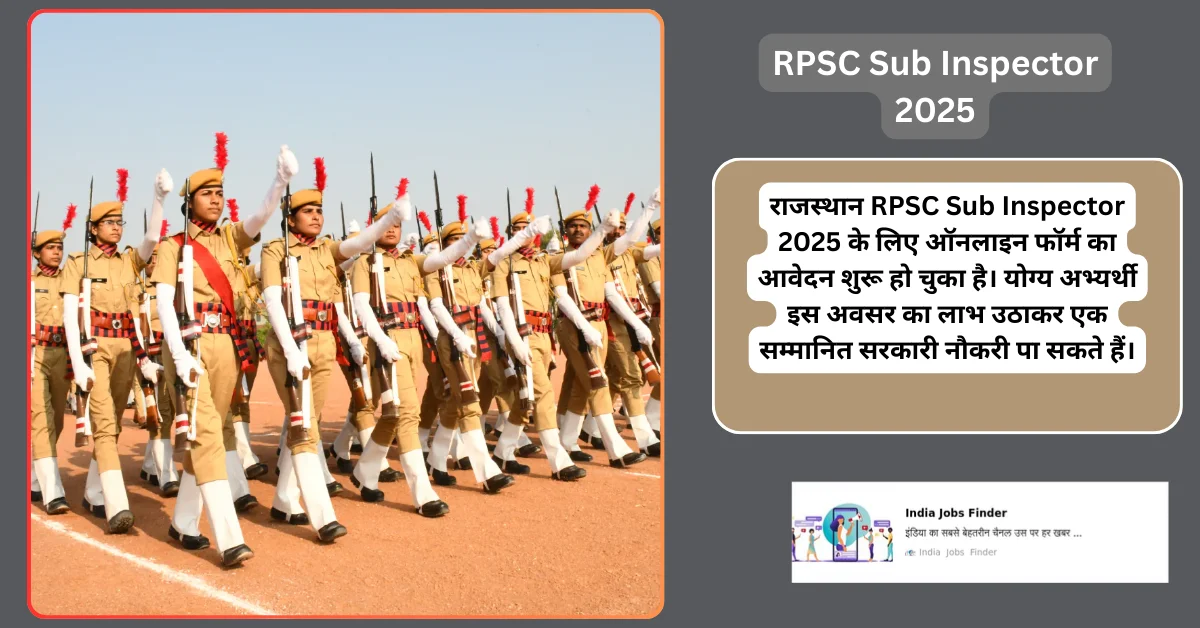 RPSC Sub Inspector 2025